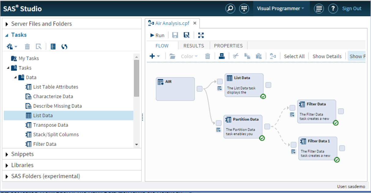 Sas studio program way libraries access sets where data used