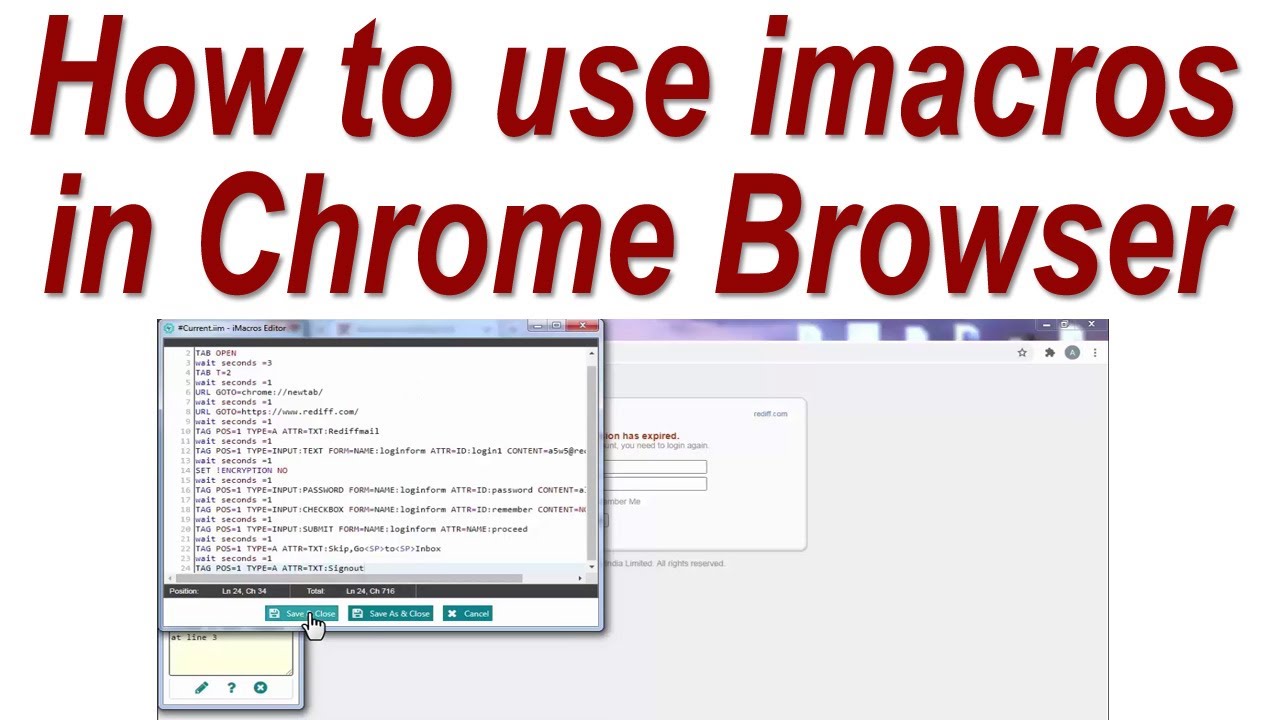 Browser imacros
