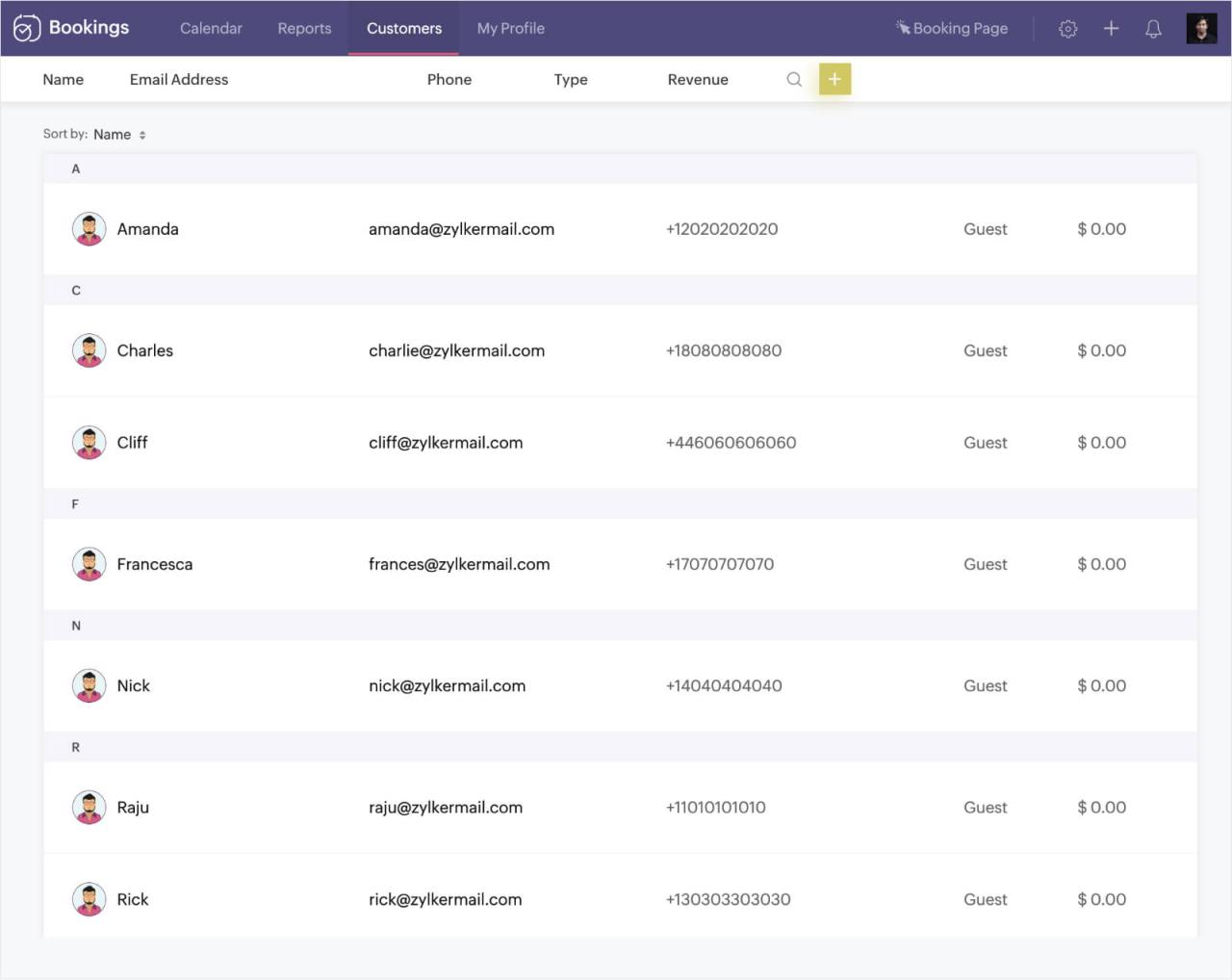 Crm zoho bookings scheduling zapier