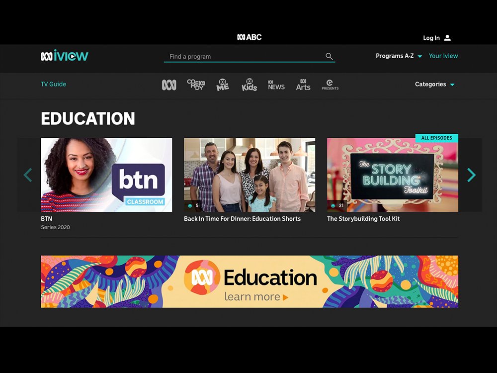 Abc search iview devices updated mobile website criteria magnifying access glass type click