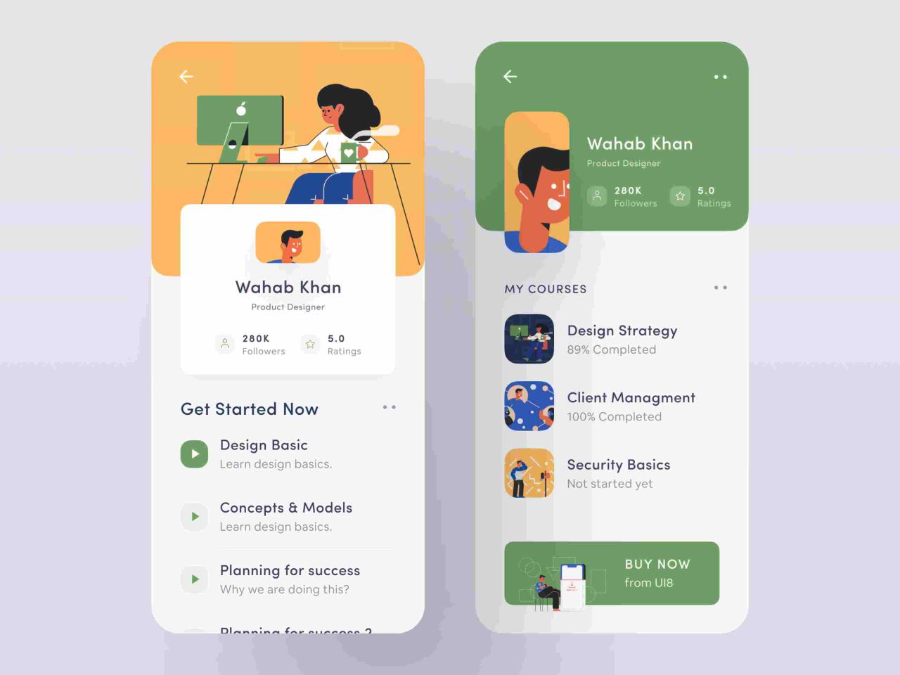 Mobile app design