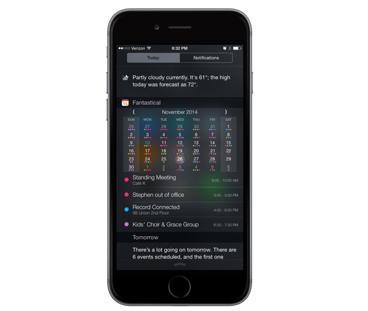 Calendar iphone app runner up verge