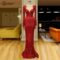 Pleated Flowers Prom Dresses Long Sleeves Evening Dresses Sequins Floor Length Off The Shoulder Customized Formal Party Dresses