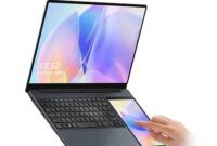 CRELANDER Dual Screen Laptop 16 Inch 2K + 14 Inch Touch Screen Intel Xeon W-10855M 64GB RAM Zenbook Duo Laptop Gaming Notebook
