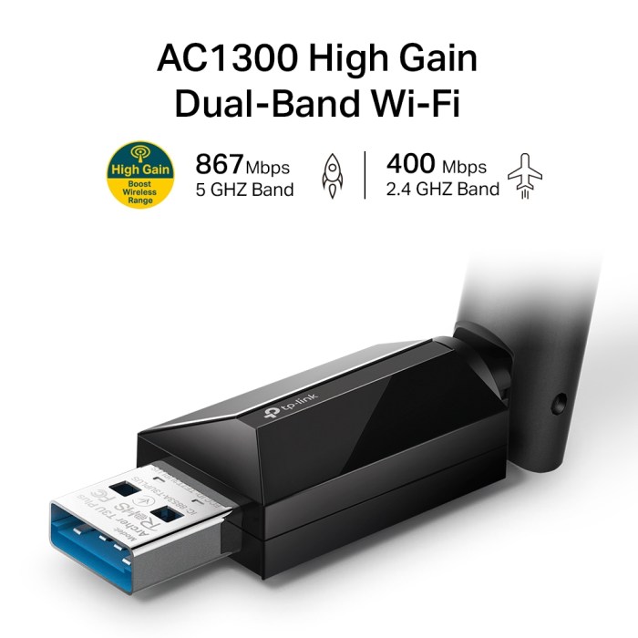Tp link ac1300 usb wifi adapterarcher t3u 2 4g 5g dual band wireless network adapter for pc desktop mu mimo wifi dongle usb 3 0 supports windows 11 10 8 1 8 7 xp mac os x 10 9 10 14