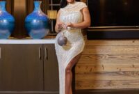 Gorgeous Evening Dresses O-Neck High Slit Sequin Floor-Length Short sleeve 2025 Ever Pretty of Burnt Orange Bridesmaid dress