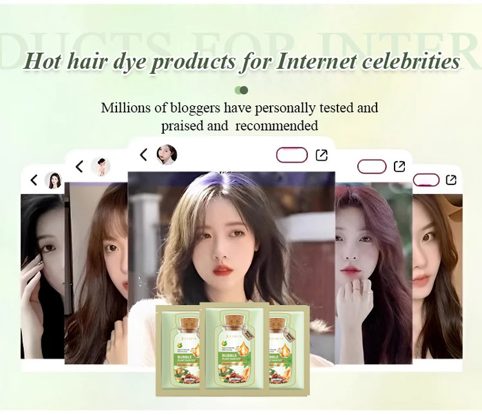 샴푸 Bubble Hair Dye Natural Plant Essence Hair Coloring No Harm To The Scalp Shampoo To Dye 염색약 Can Cover White Hair