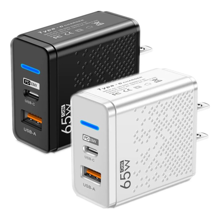 GTAN Dual Ports PD USB C 2a Usb Wall Adapter With QC3.0 48W, 33W, 12W ...