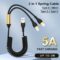 120W USB Type C To USB C Cable For iPhone 15 Pro Max PD Fast Charge Data Cord For Samsung Xiaomi 14 Oneplus 12 POCO X6 OPPO CC