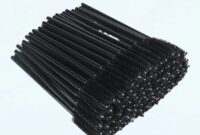 500/1000 Pcs Crystal Microbrushes Applicators Disposable Microswabs for Eyelash Extensions Micro Wands Spoolie 5 Color