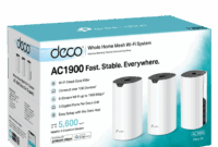 Tp link deco mesh ac1900 wifi system deco s4 up to 5500 sq ft coverage replaces wifi router and extender gigabit ports works with alexa 3 pack