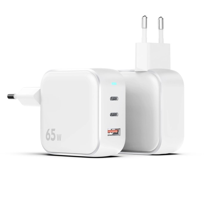 65W GaN USB C Charger Fast Charging EU/US Plug Phone Charger Adapter For iPhone Samsung Xiaomi Quick Charge Type C Wall Charger