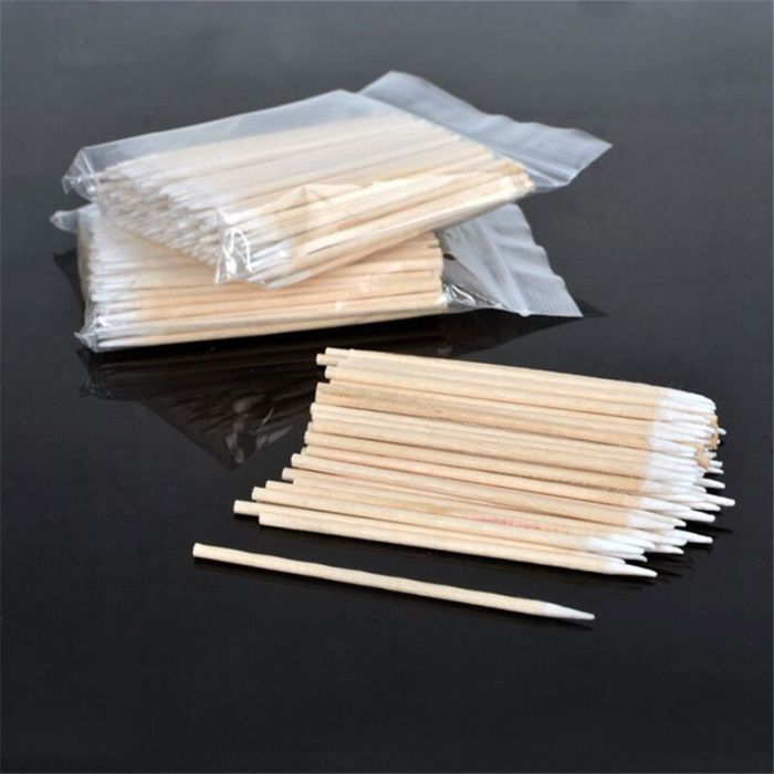 100/200/300Pcs Disposable Pointed Cotton Swabs Lint Free Micro Brushes ...