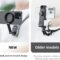 TELESIN Magnetic Neck Mount for Phones, Neck Cell Phone Holder POV/Vlog Selfie Mount Hand Free Phone Neck Holder Chest Stand Strap Video Recording for iPhone 16 15 14 13 12 Seires Android Phones Gray
