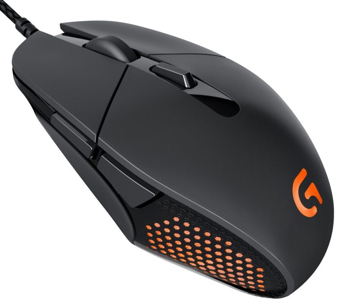 Logitech g502 hero high performance wired gaming mouse hero 25k sensor 25600 dpi rgb adjustable weights 11 programmable buttons on board memory pc mac