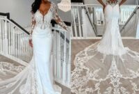 Customized Plus Size Prom Dress With Detachable Train Red Mermaid Evening Dresses For Women Sheer Neck Beaded Lace Formal Dress